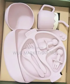 8 PCS Silicone Baby Feeding Set