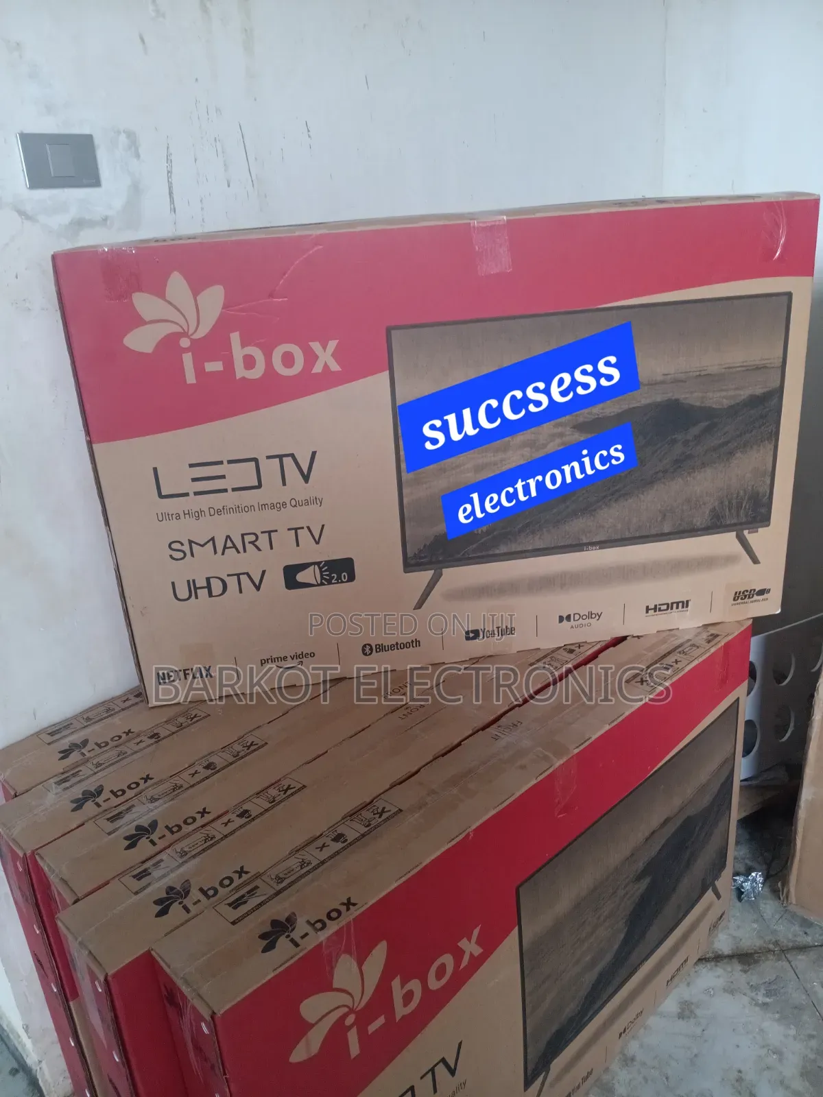I-Box Smart Tv 50 Inch Andraid Doubel Gelass 2026 Quality Hifi Spea