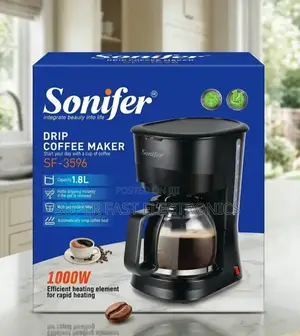Sonifer Coffee Maker – 1000w 1.8l Large Capacity (Up to 15 Cups)