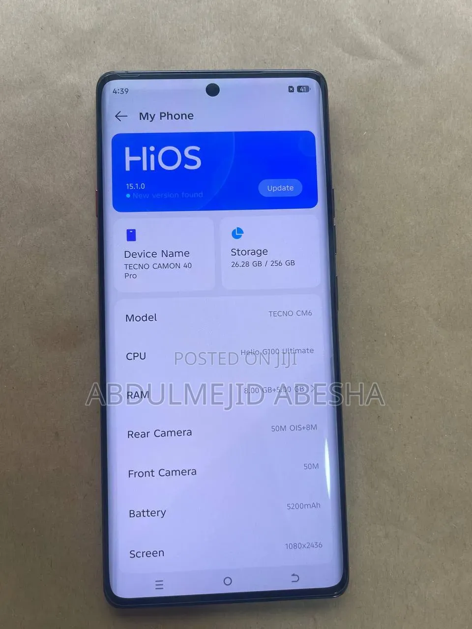 Tecno Camon 40 Pro 4G 256 GB Black