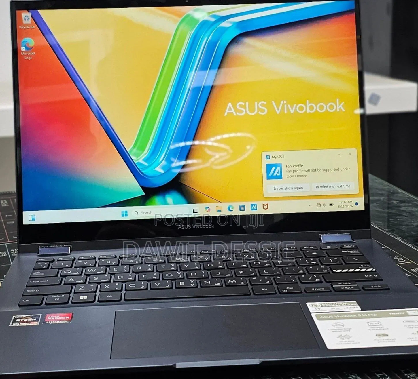 New Laptop Asus 16GB AMD Ryzen 7 SSD 512GB