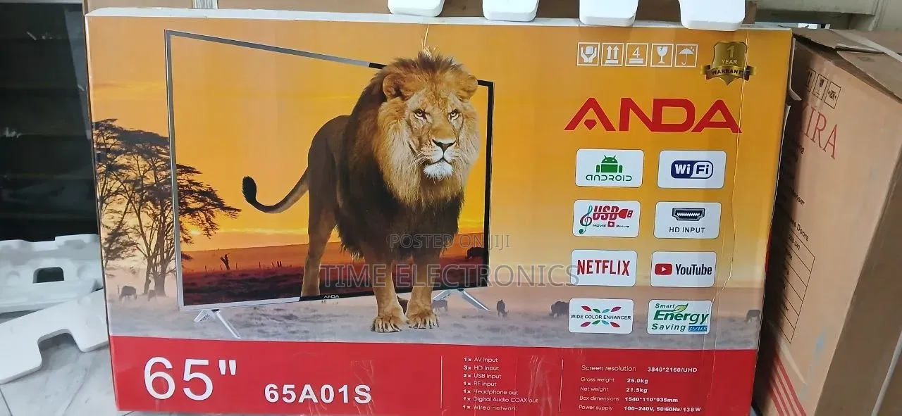 ▩Anda 65" New 2026 Smart Tv