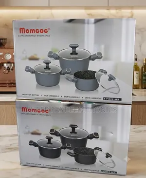 Momcoc 6-piece Non-stick Cookware Set – Induction Compatible Casserole