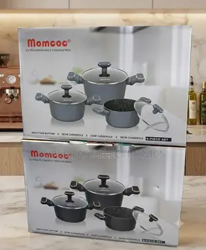 Momcoc 6-piece Non-stick Cookware Set – Induction Compatible Casserole