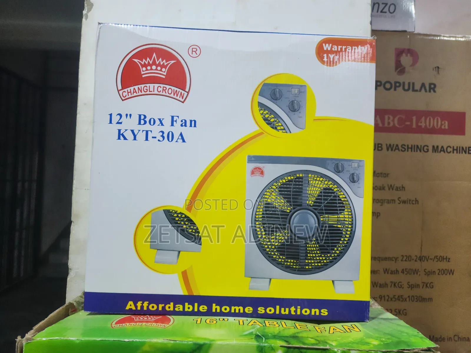 Box Fan. Home Solution