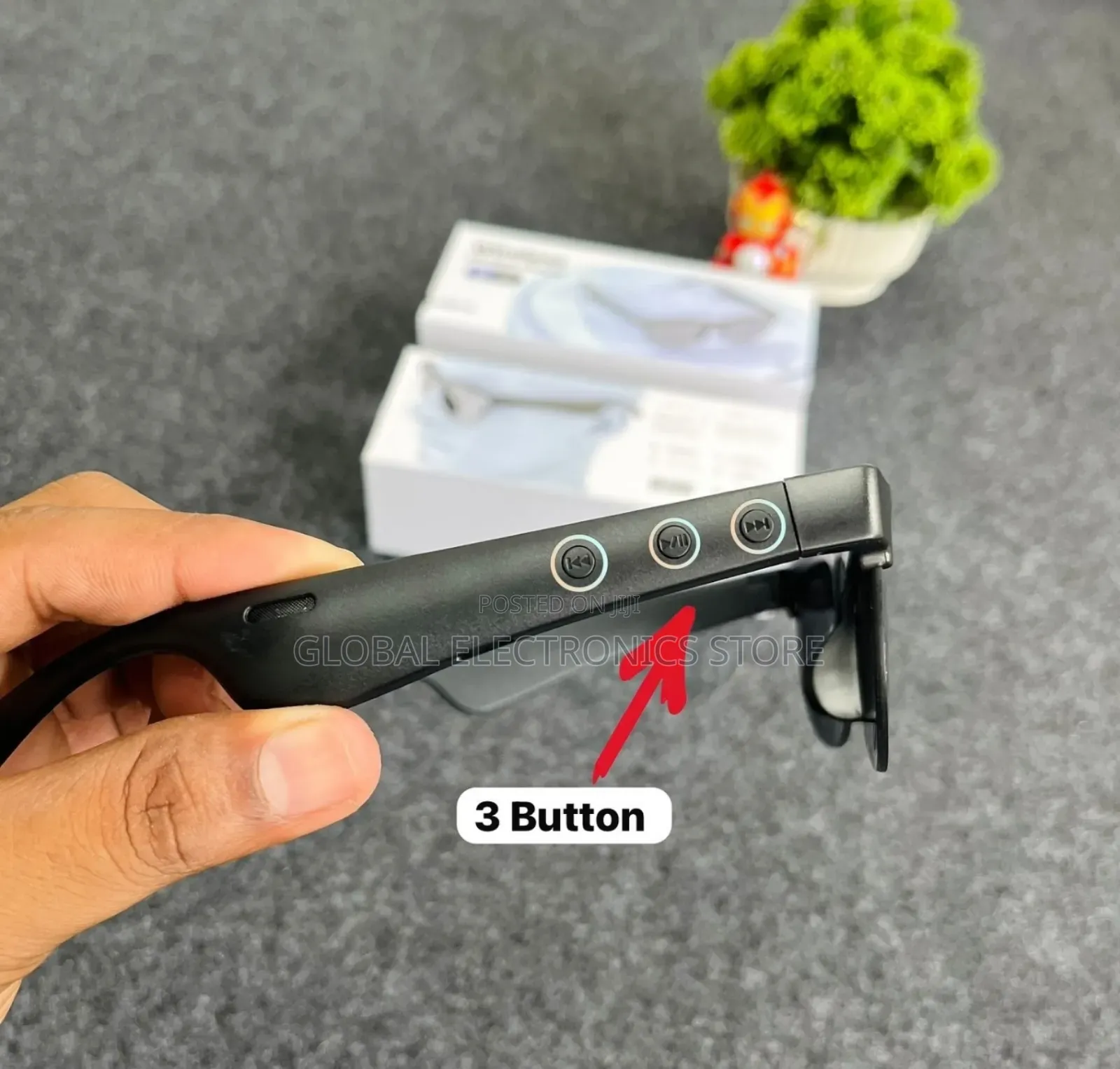 ሙዚቃ ለመስማት ስልክ ለማውራት የሚያገለግል Smart Glasses (Hd Call Stero Bass)