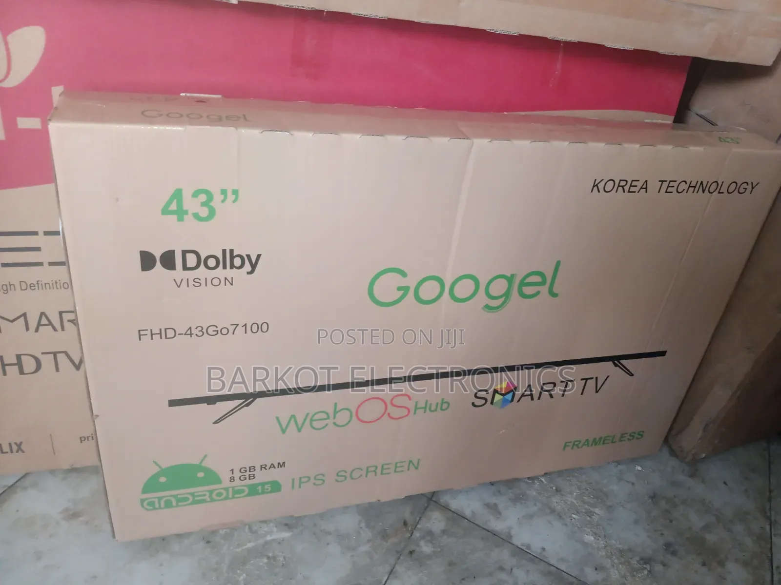 Googel Smart Tv 43 Inch Webos Tv Andraid Framless 2026quality Hifi