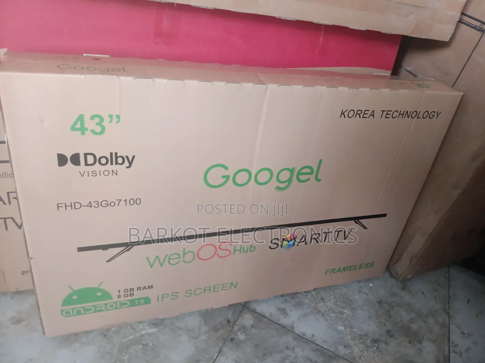 Googel Smart Tv 43 Inch Webos Tv Andraid Framless 2026quality Hifi