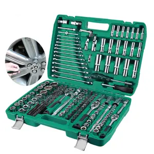 ,216-piece Socket Set Comes In A Green Storage Case.