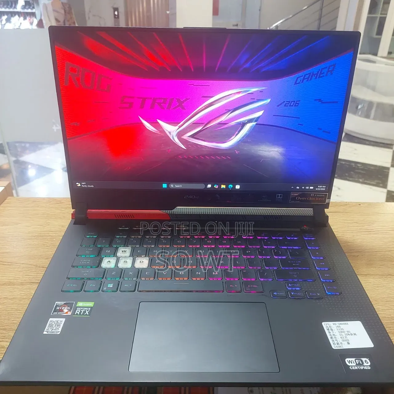 New Laptop Asus ROG Strix G15 16GB AMD Ryzen 9 SSD 512GB