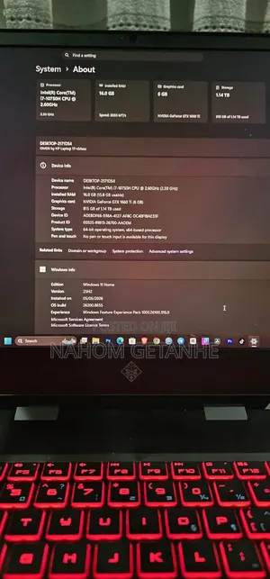 Laptop HP Omen 17 16GB Intel Core i7 SSD 512GB