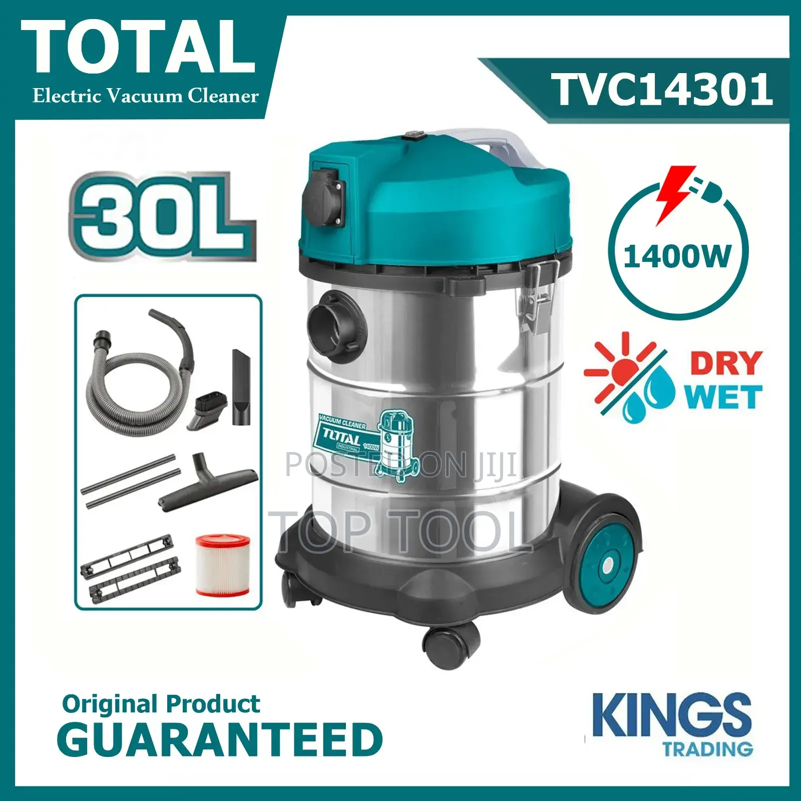 ,Total Tvc14301 Is A 1400w Industrial Wet And Dry Vacuum