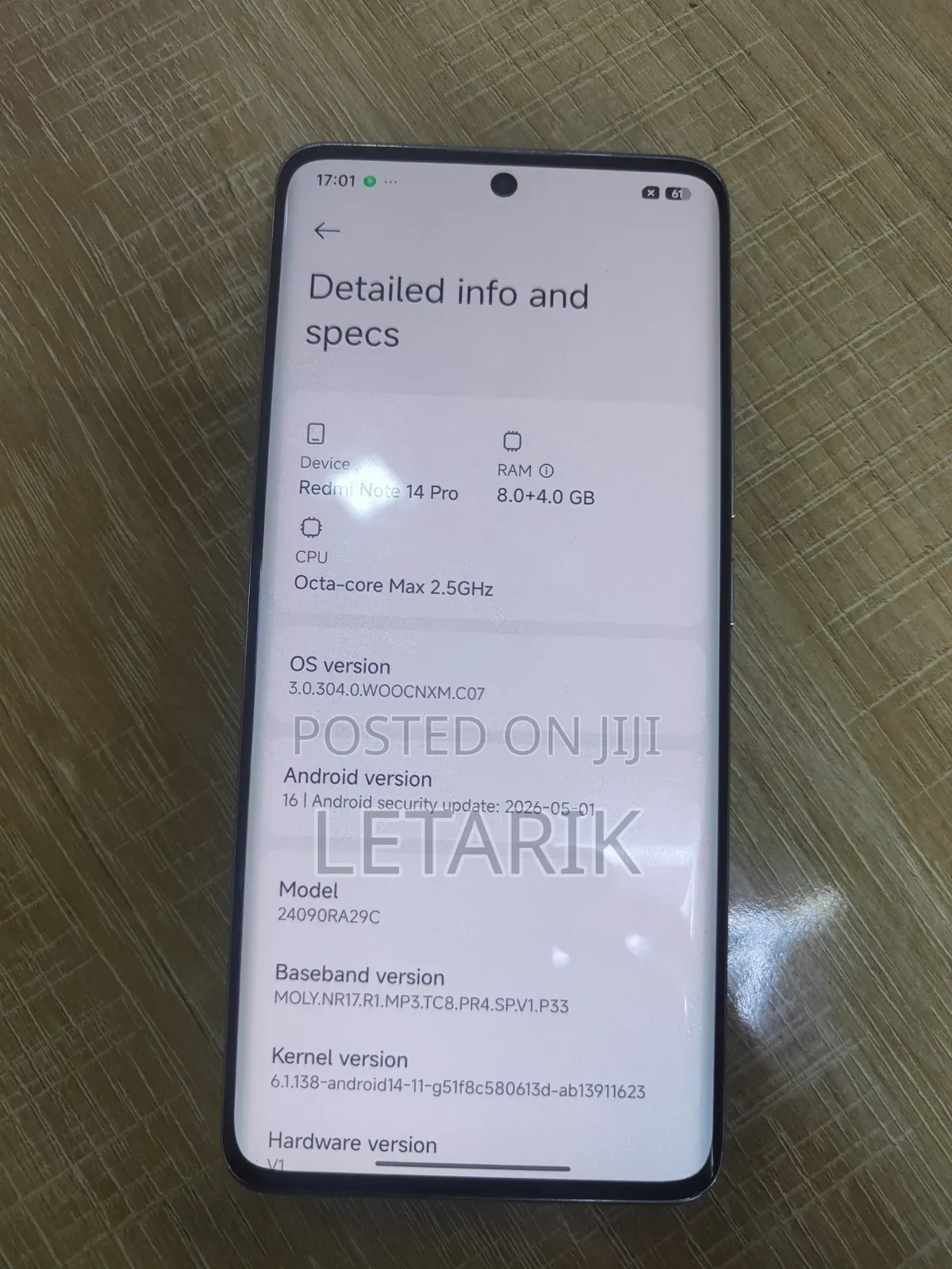 Xiaomi Redmi Note 14 Pro 128 GB White