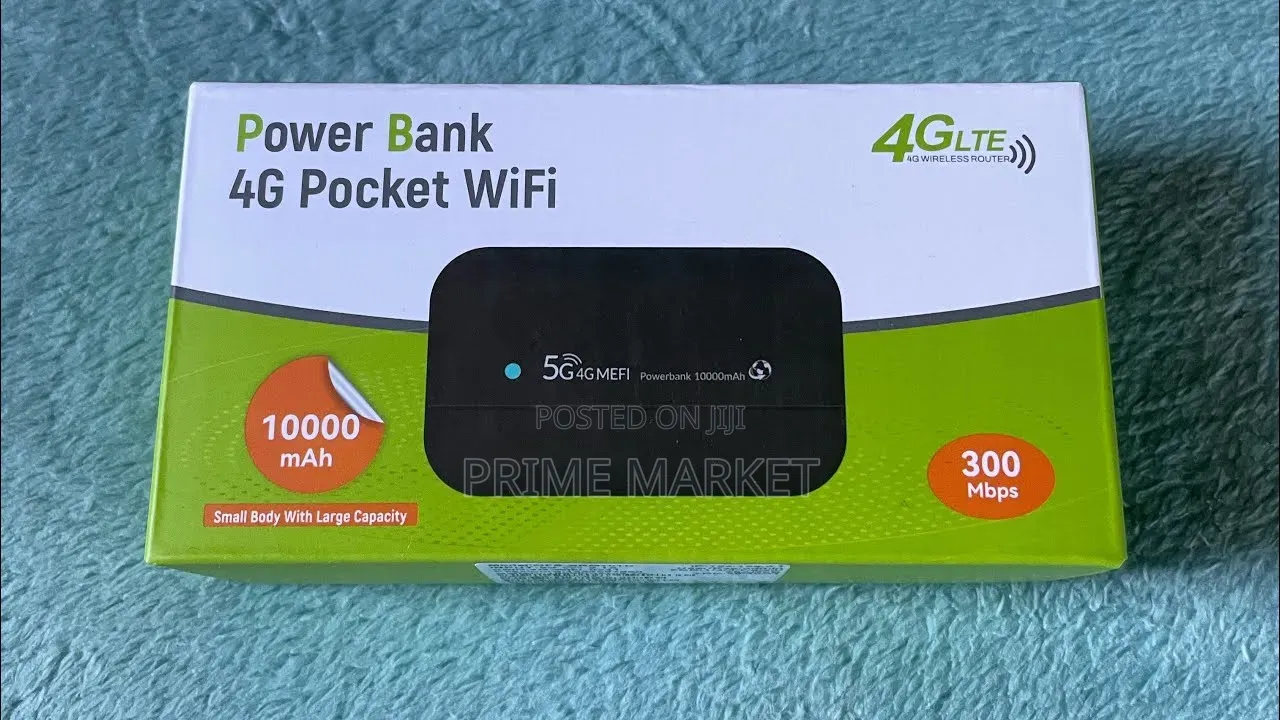 4g Lte Pocket Wifi Router + Power Bank (10000mah)