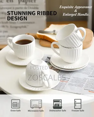 Danny Homes 6pcs Ceramic Coffee Cup