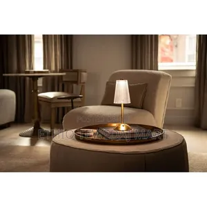 Table Lamp Led Rechargeable Lamp Bedside Desk Nightstand Gold Base