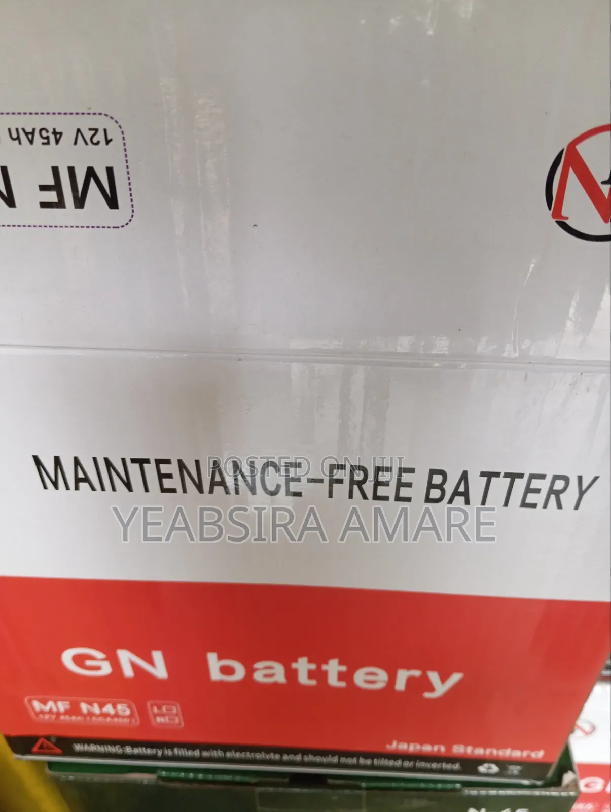 Battery 45ah 12v