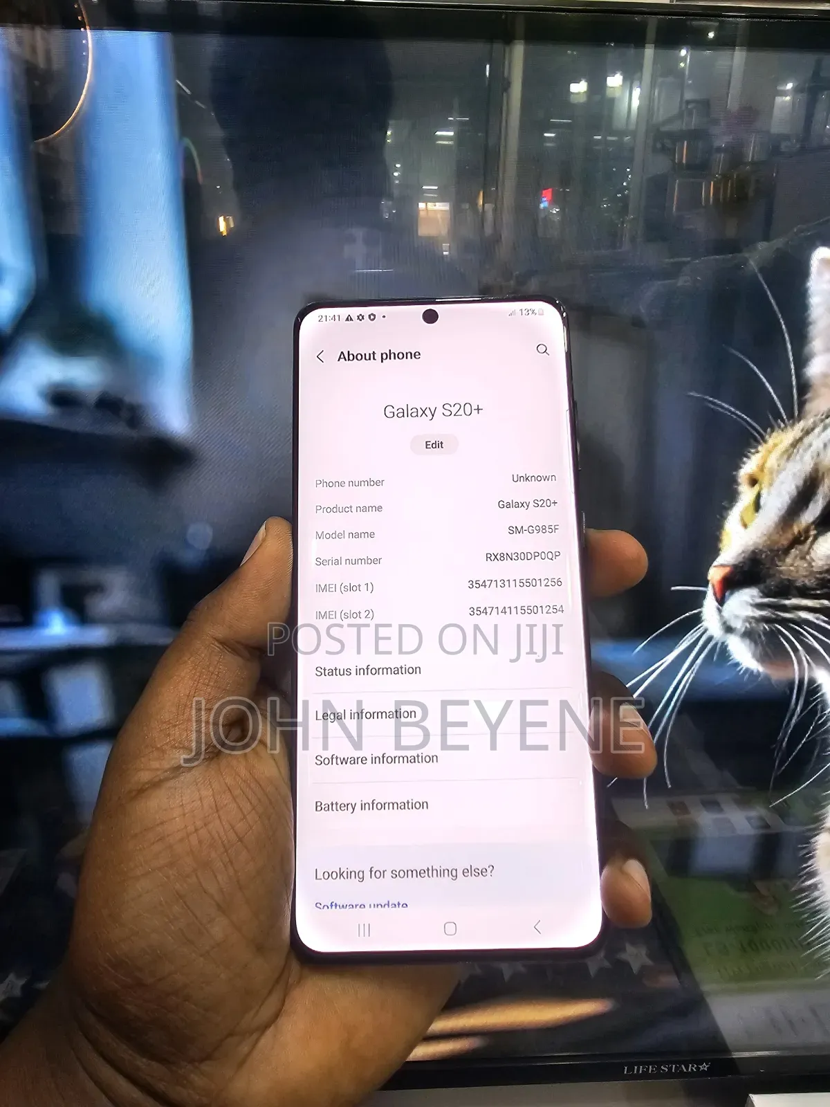 New Samsung Galaxy S20+ 5G 128 GB Black