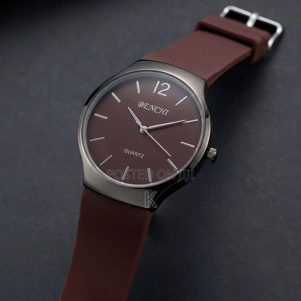 Benchi Circle Rubber Strap Quartz Watch