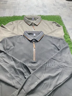 Quarter-Zip Long-Sleeve Polos: