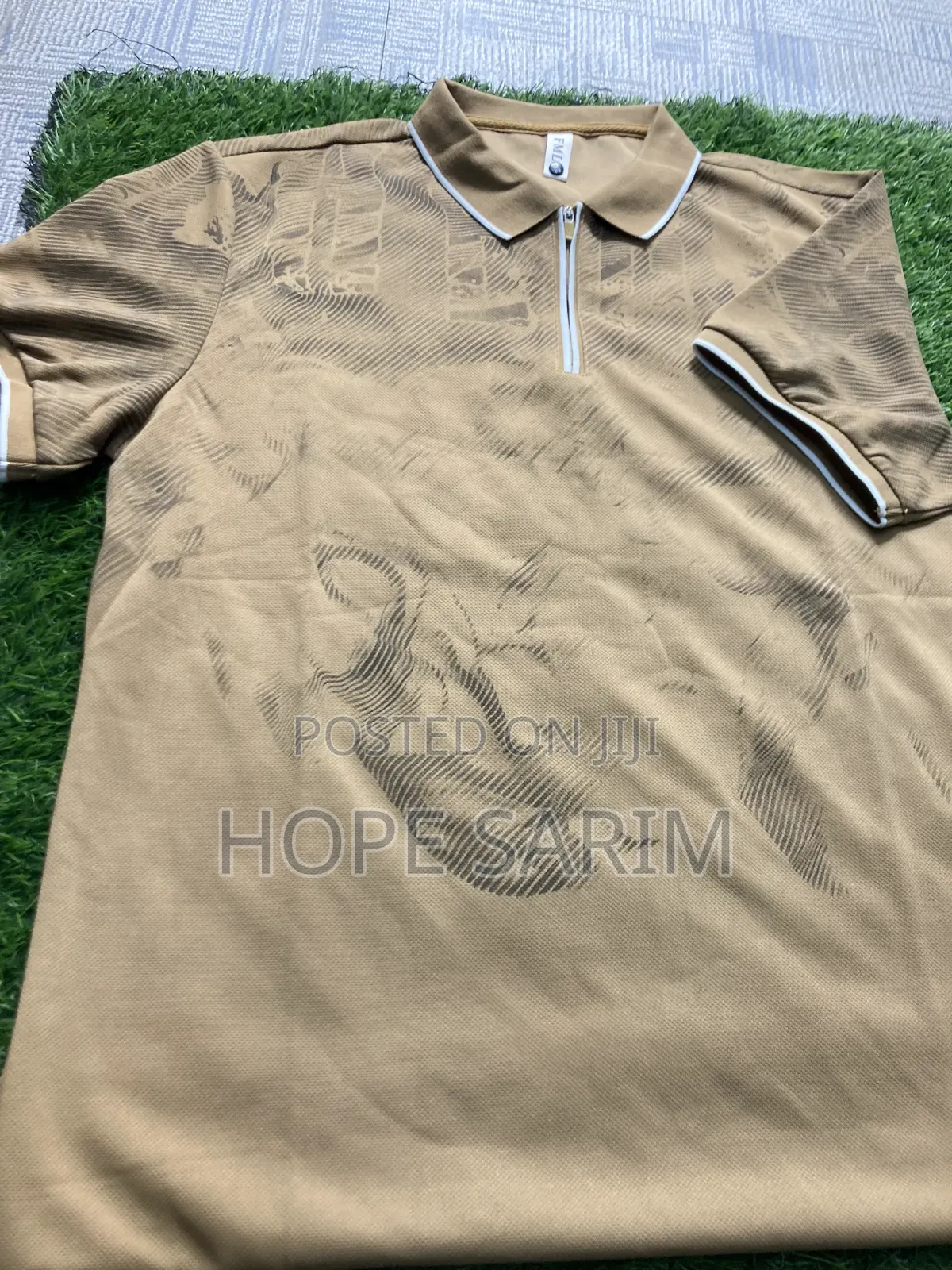 Textured Polo Shirt: