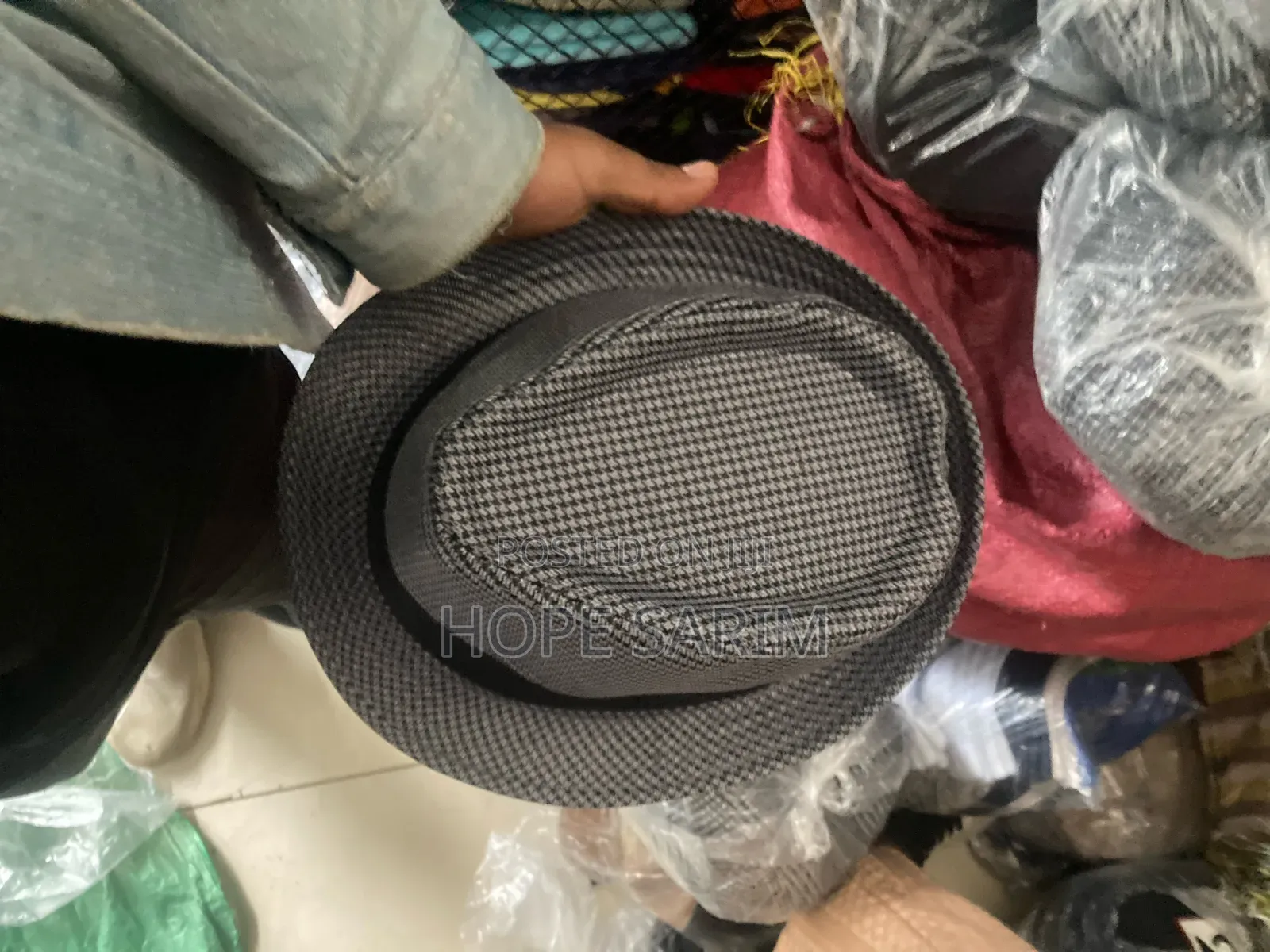 Plaid Checked Fedora Hat: