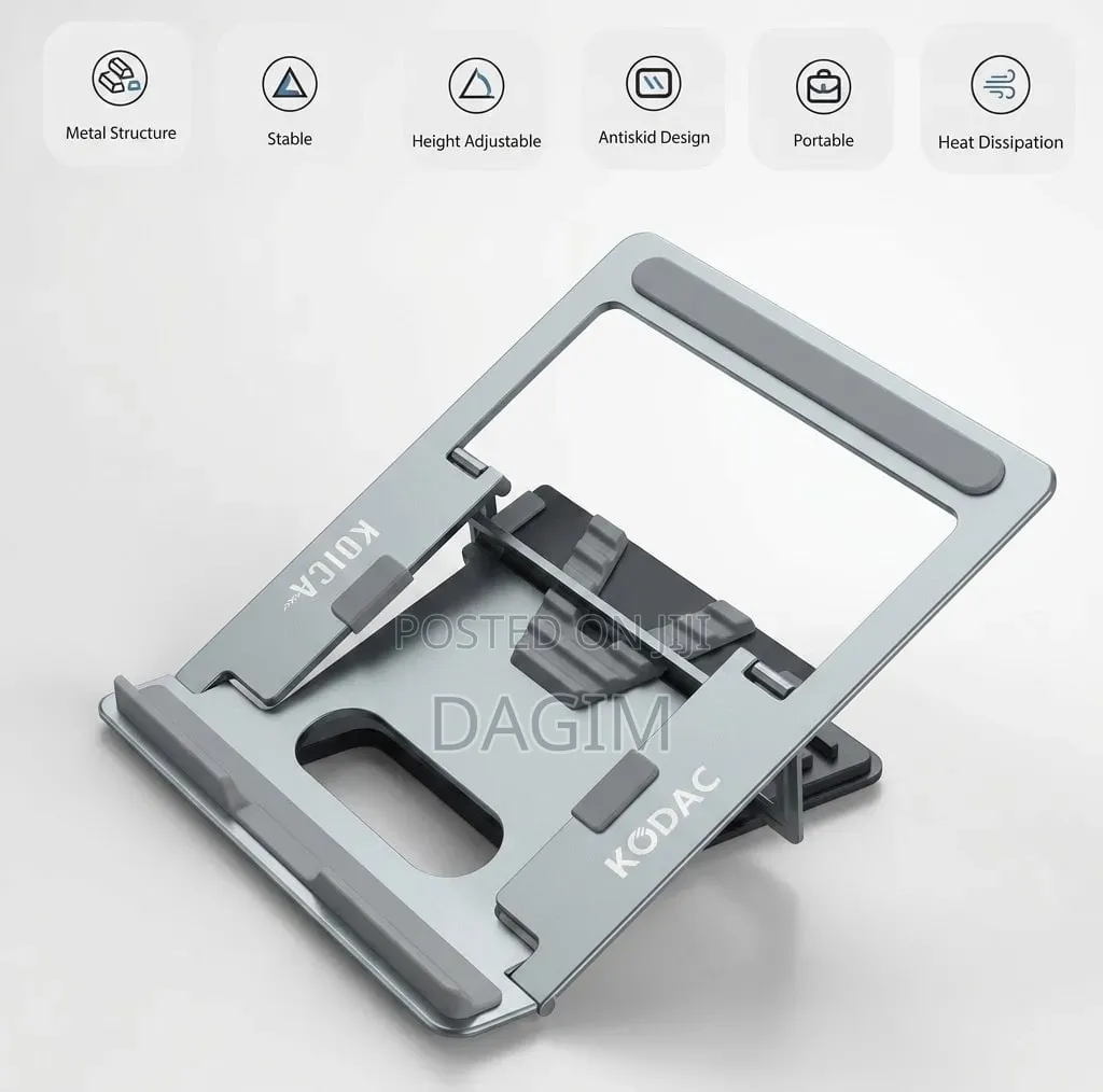 Adjustable Aluminum Laptop Stand and Tablet Stand
