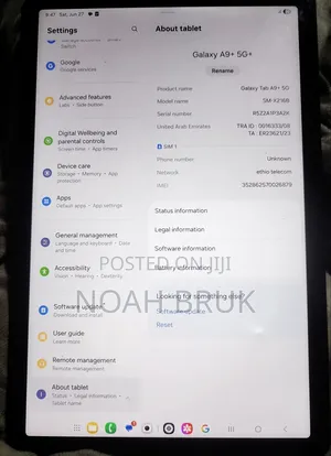 Samsung Galaxy Tab A9+ 128 GB Silver