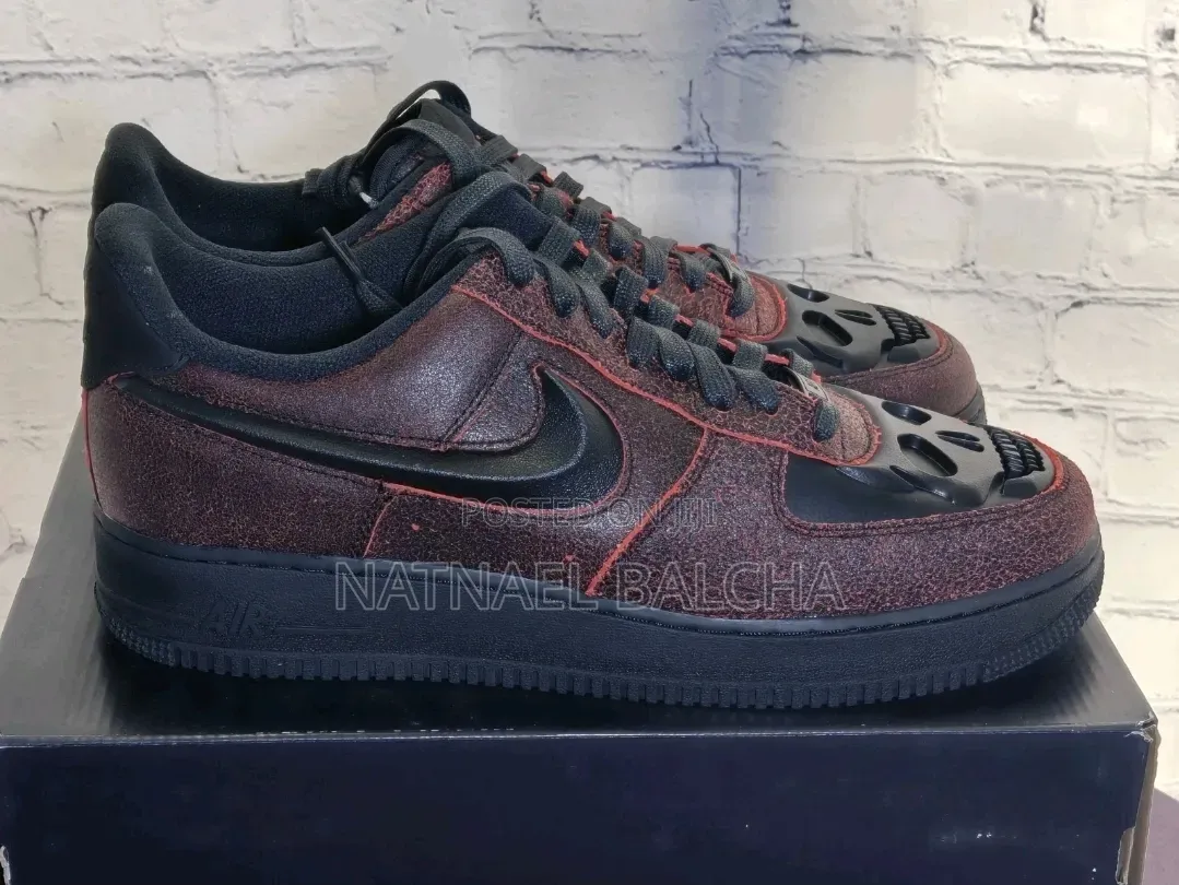 Nike Air Force 1 Low Retro Premium "Halloween Skull" – Brand New