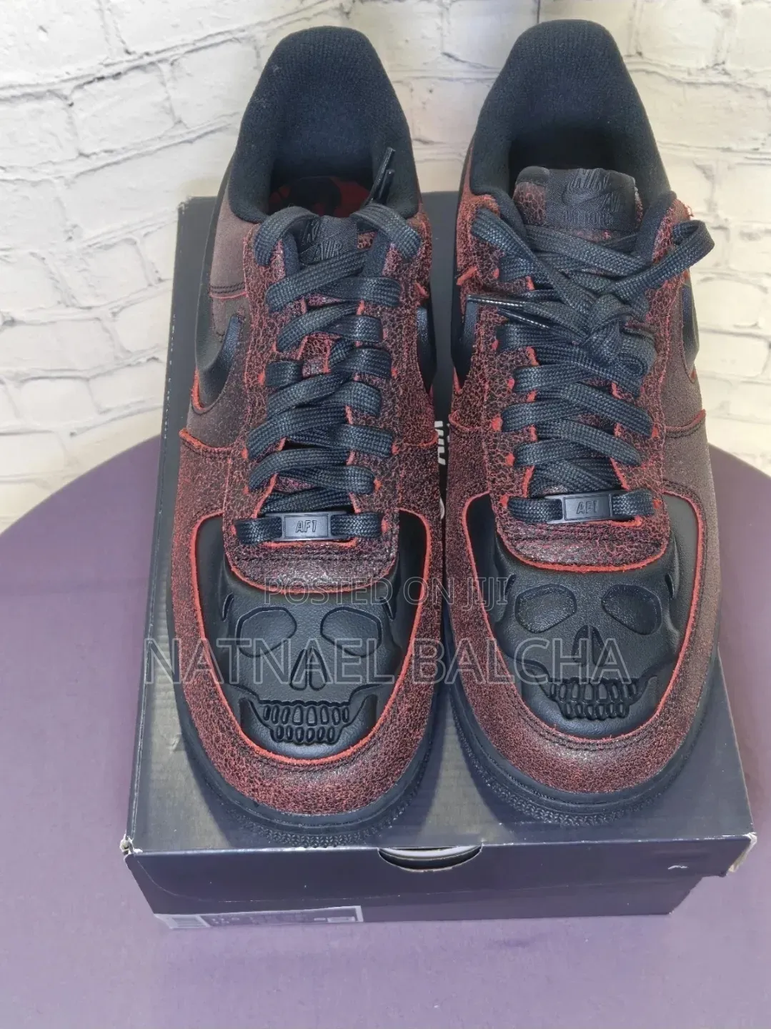 Nike Air Force 1 Low Retro Premium "Halloween Skull" – Brand New