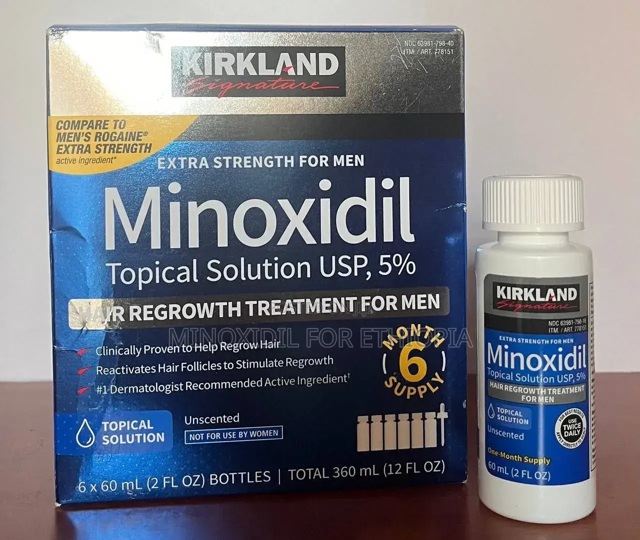 Kirkland Signature- Minoxidil 5% አስደናቂው የፀጉርና ፂም ማሳደግያ