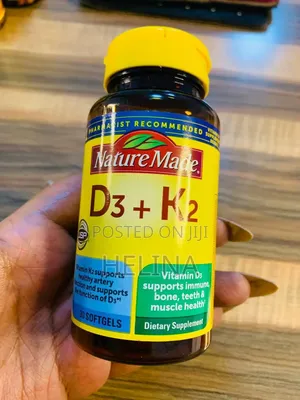 Nature Made D3 + for Bone Teeth 30 Softgels Original From Usa