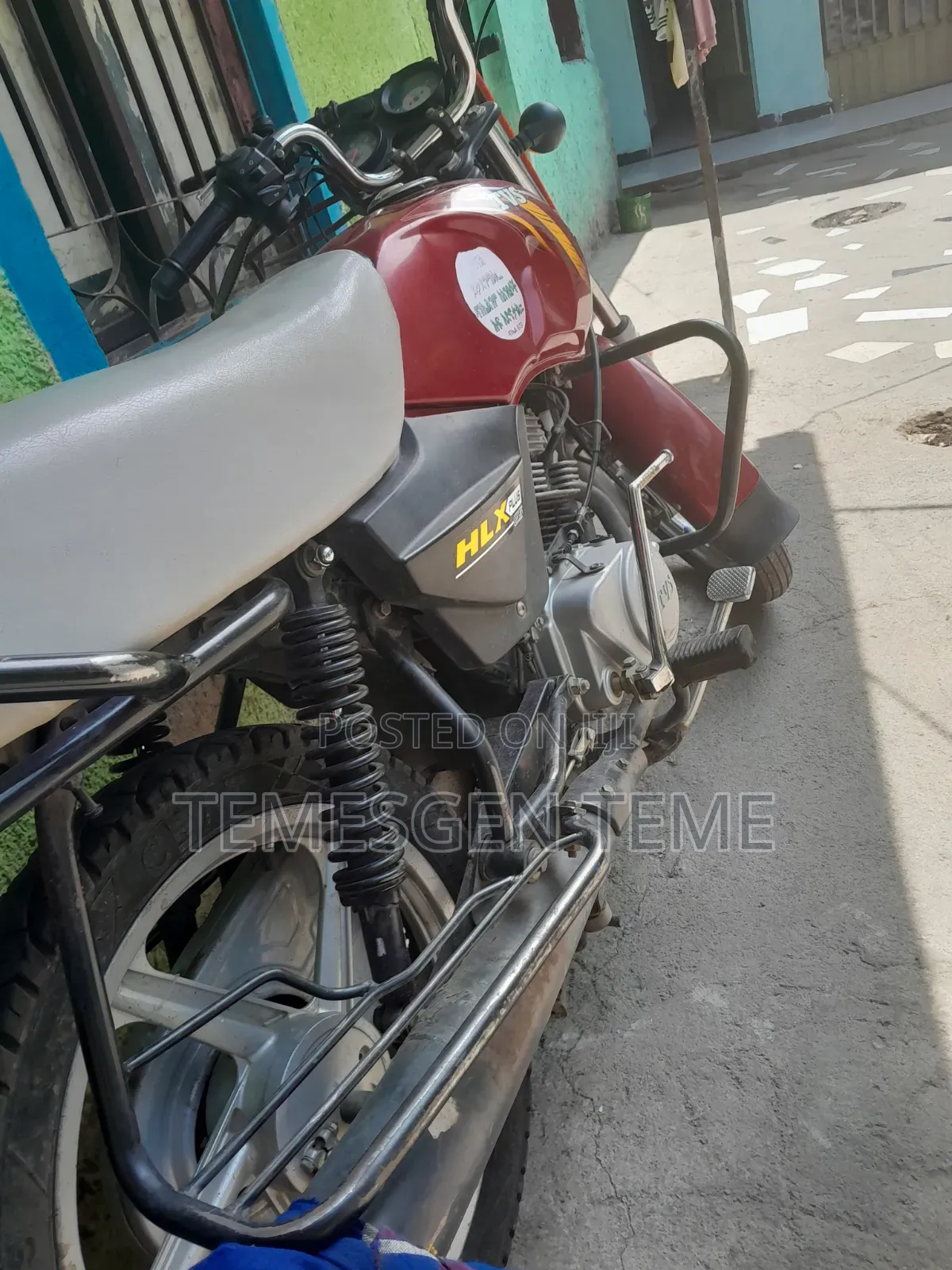 New TVS XL 100 2022 Red