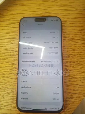 New Apple iPhone 17 Pro Max 512 GB Gold