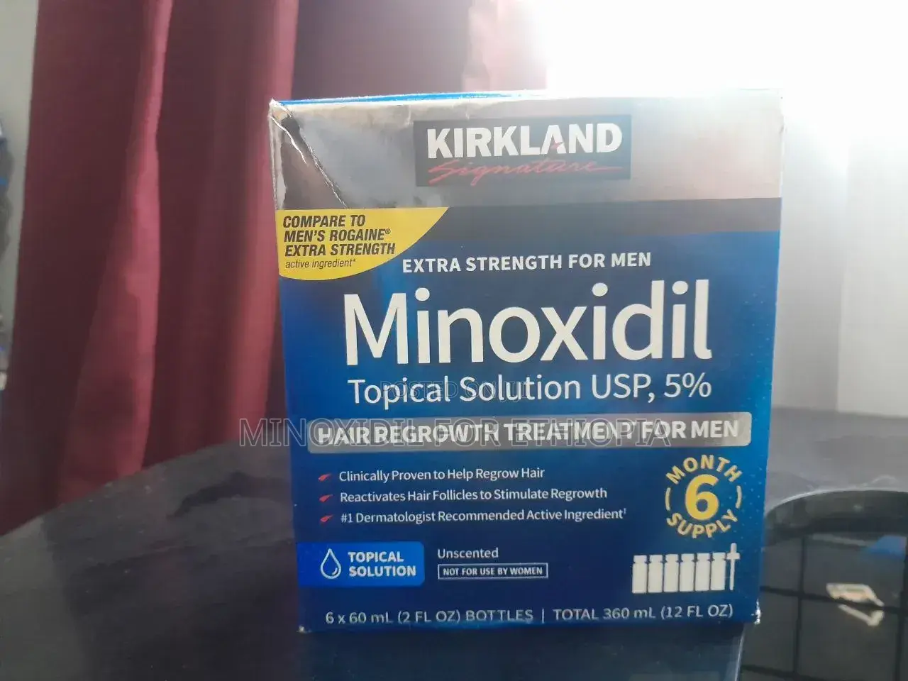 አስደናቂው የፀጉርና ፂም ማሳደግያ Original Kirkland Minoxidil From Usa