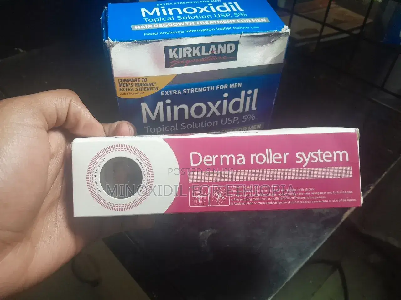 አስደናቂው የፀጉርና ፂም ማሳደግያ Original Kirkland Minoxidil From Usa
