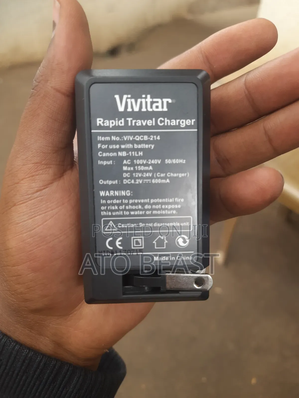 Vivitar Canon Nb-11lh Battery Charger, Often Used in Powershot Cameras