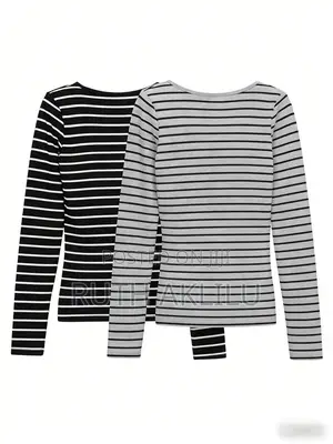 Long Sleeve Ribbed Knit Top For Women