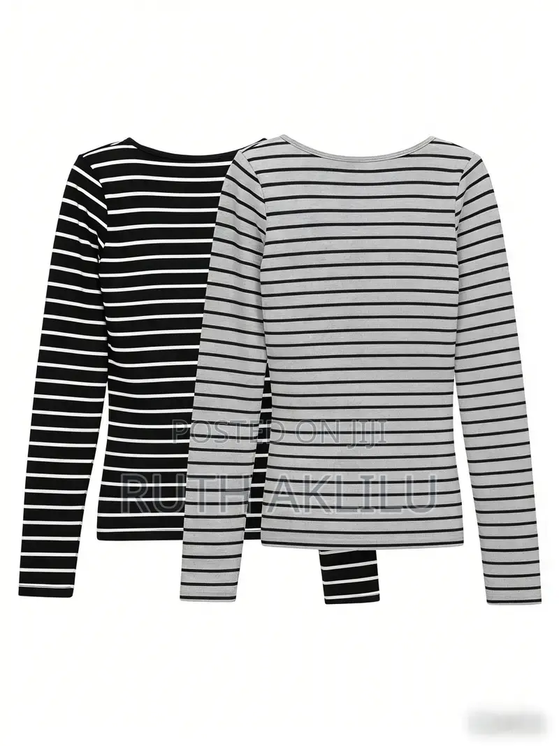 Long Sleeve Ribbed Knit Top For Women