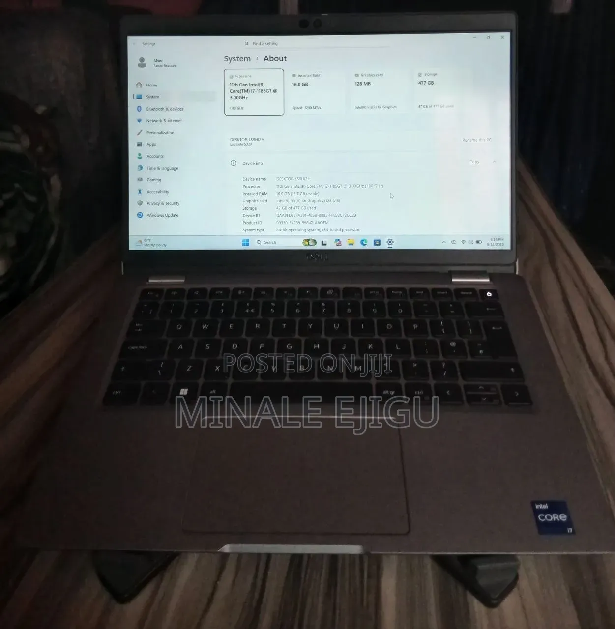 Laptop Dell Latitude 5320 16GB Intel Core i7 SSD 500GB
