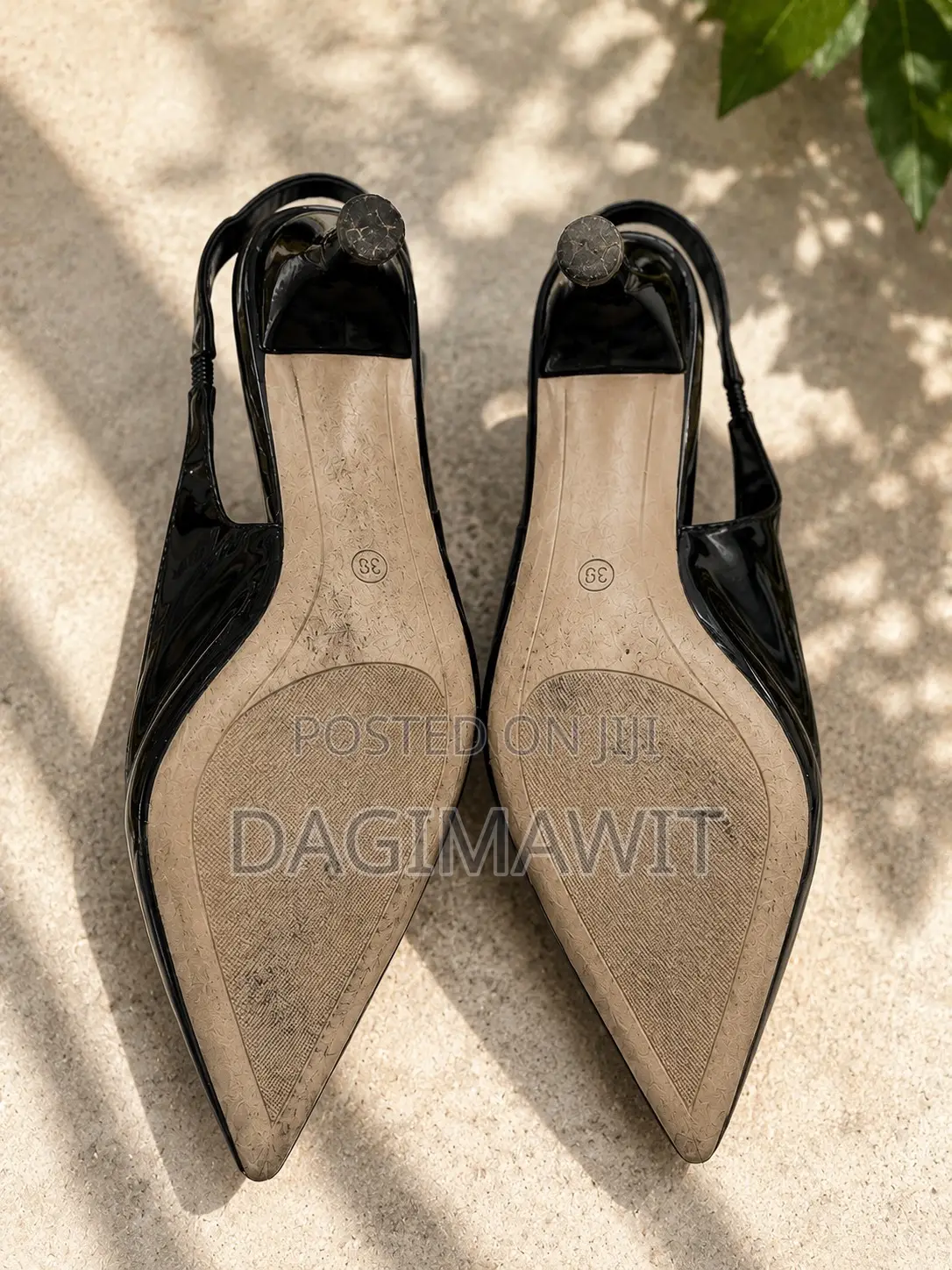 Pointed Toe Kitten Black Heel