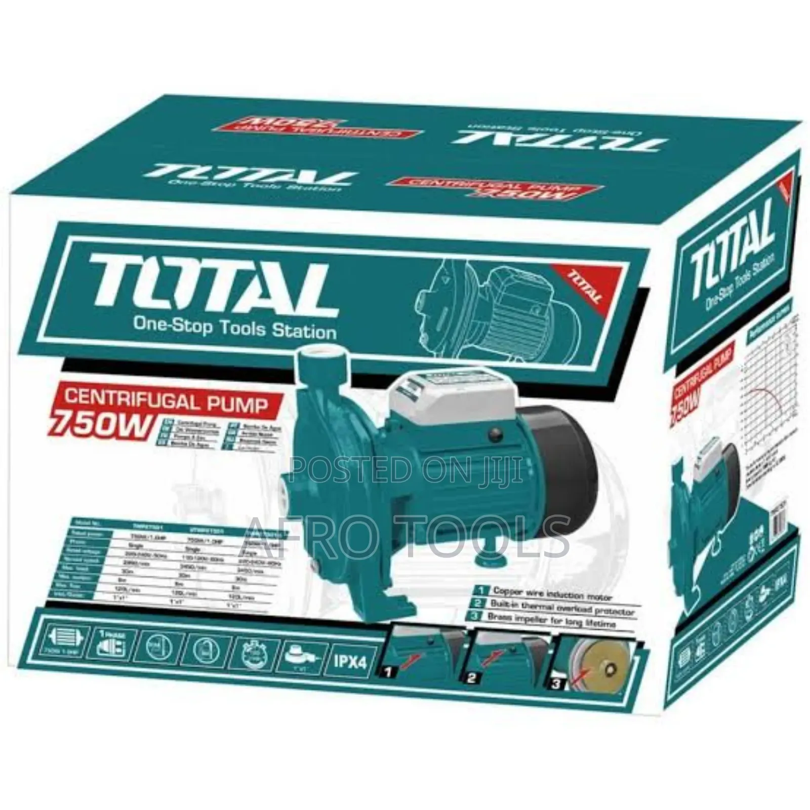 Centrifugal Total 1hp Water Pump