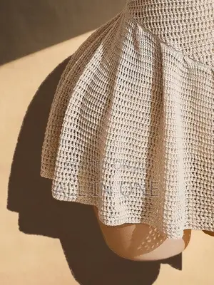 Cream Color Miniskirt