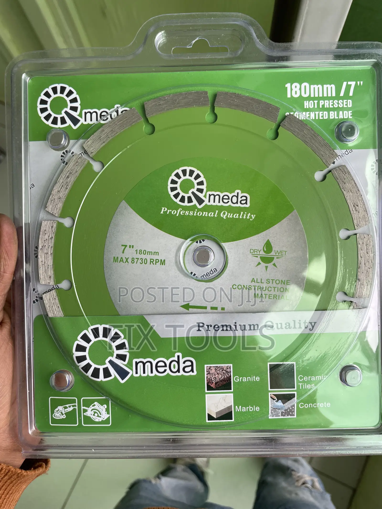 Meda 180 Mm Diamond Saw Ceramic Cutter Blade