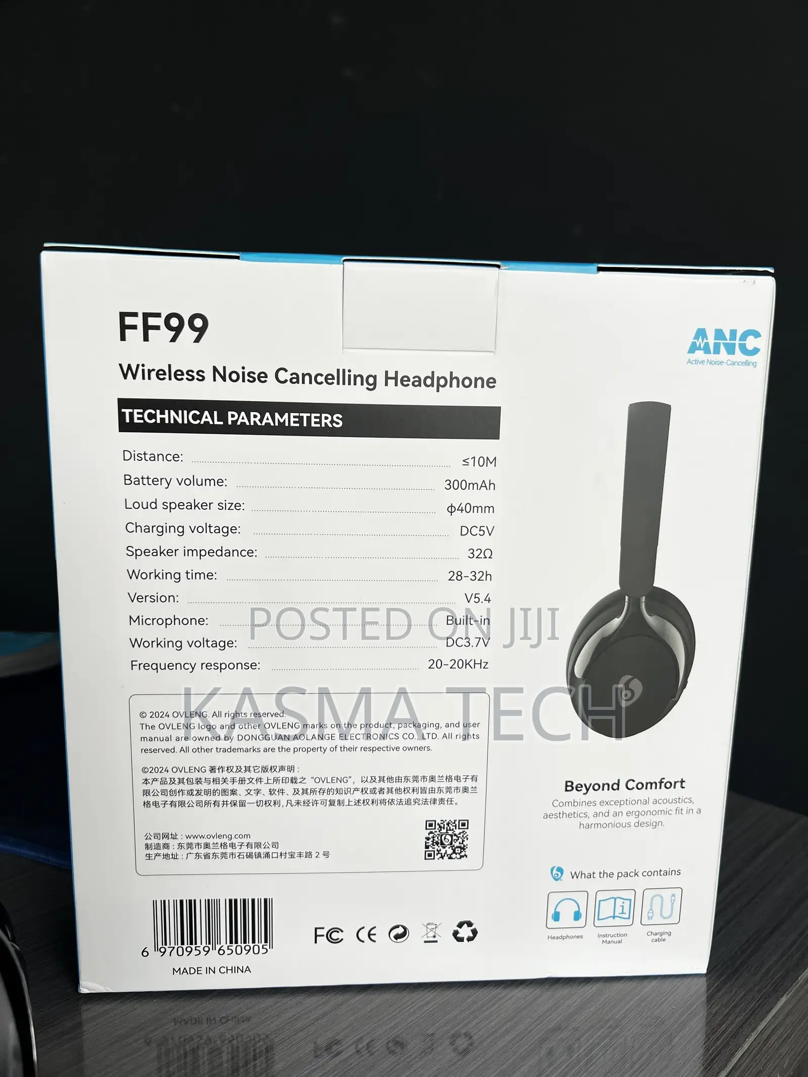 Ovleng Ff99 Wireless Headphones – Anc Noise Cancelling