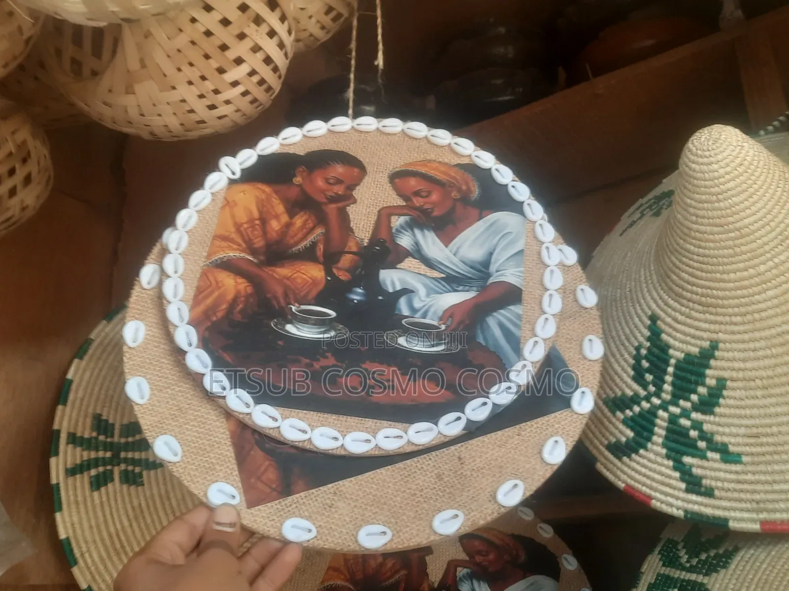ባህላዊ ግርግዳ ላይ የሚሰቀል ስፅል(Wall Art)