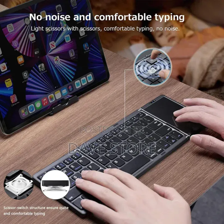 Wireless Keyboard With Touch Mouse