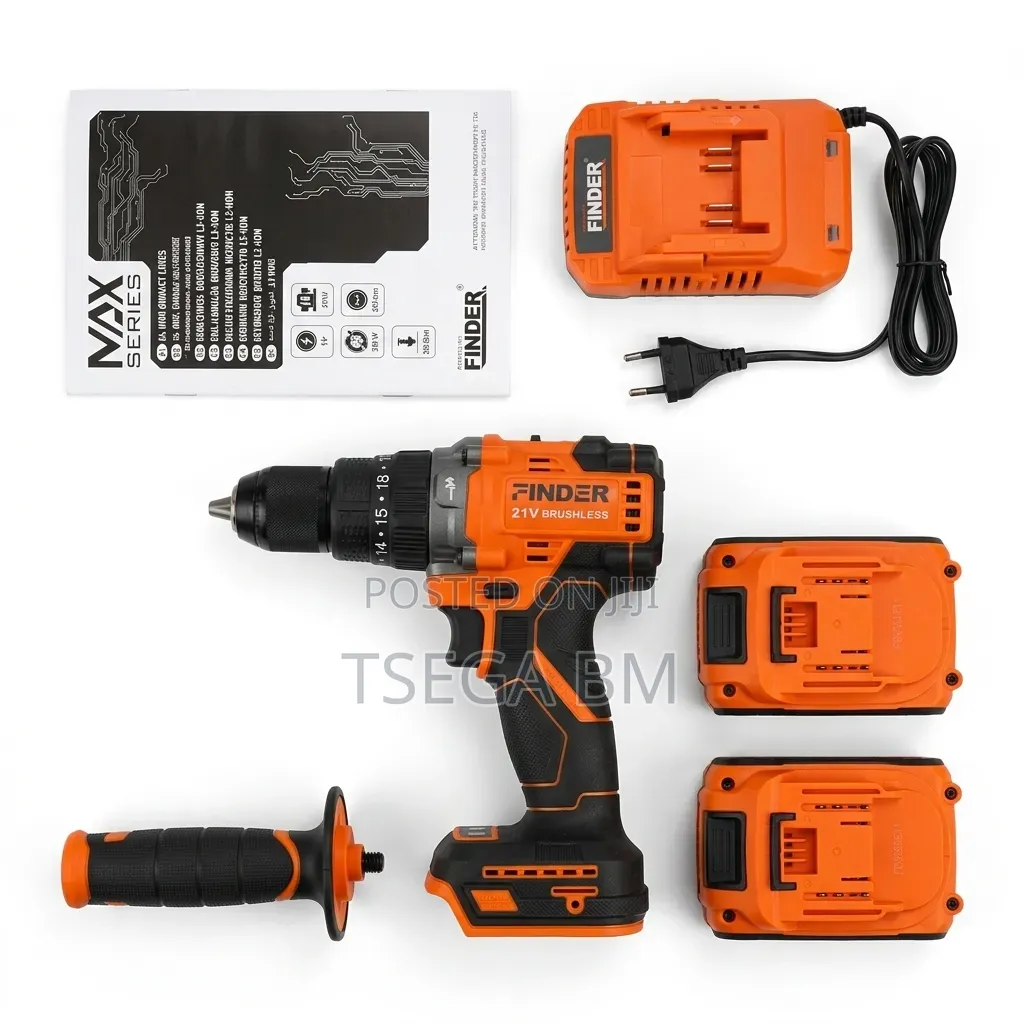 Finder 21v 100n.M Cordles Brushless Li-Ion Impact Drill 4ah