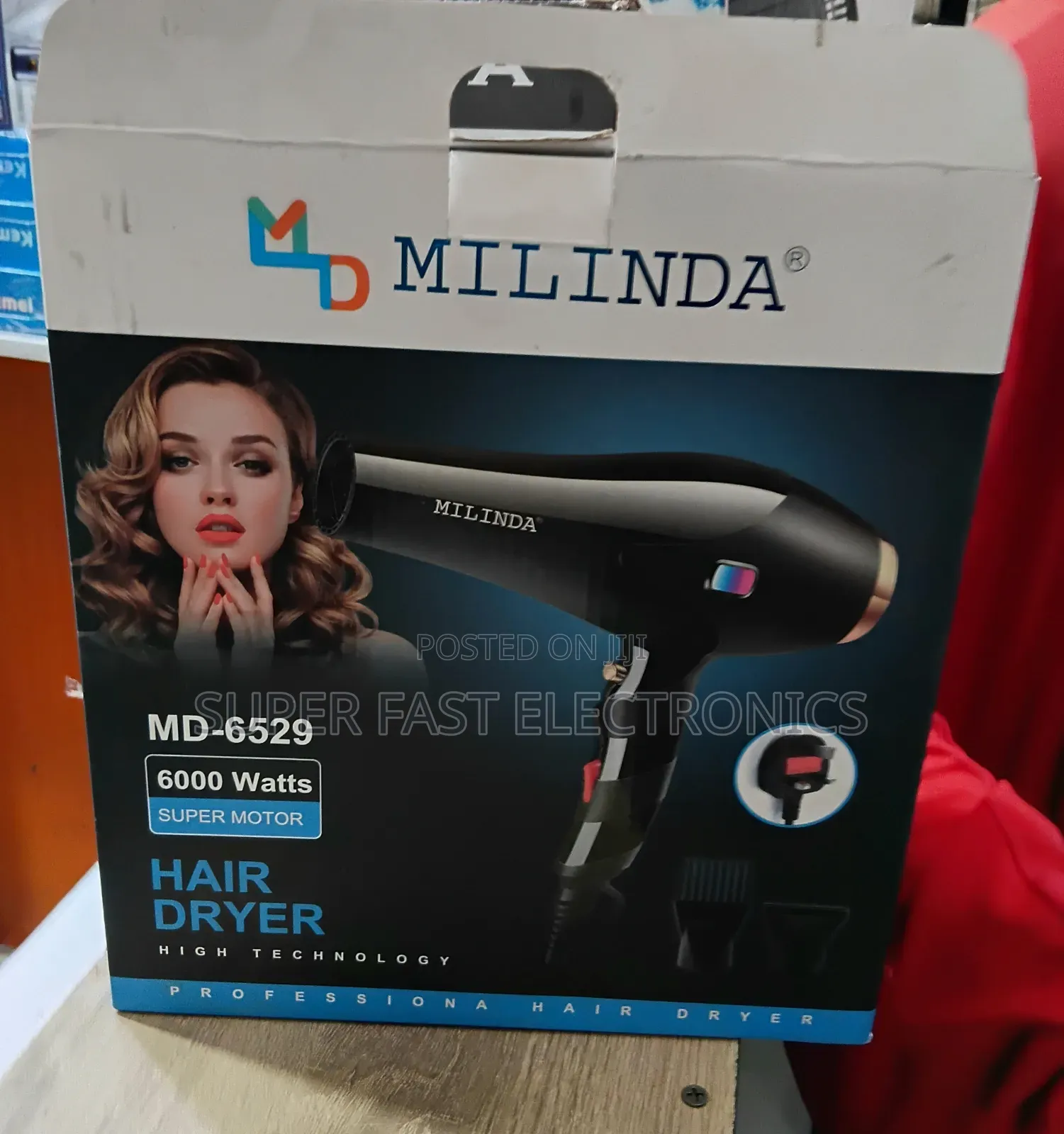 Milinda Professional Hair Dryer. Featuring a Powerful 6000w