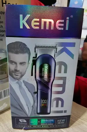 Kemei Professional Hair Clipper – Cordless Metal Body Trimmer